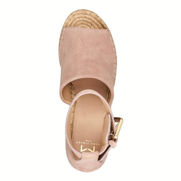 MARC FISHER Adalyn pink espadrilles sandals suede - Picture 3 of 9